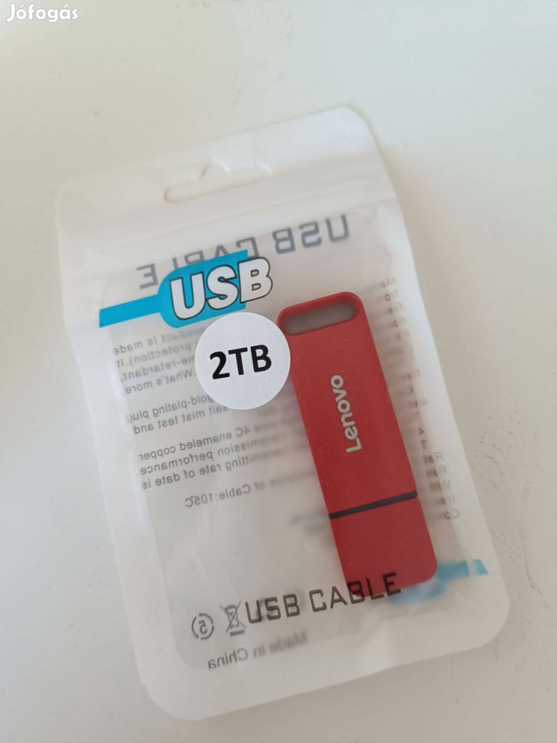 Lenovo 2 TB pendrive, piros