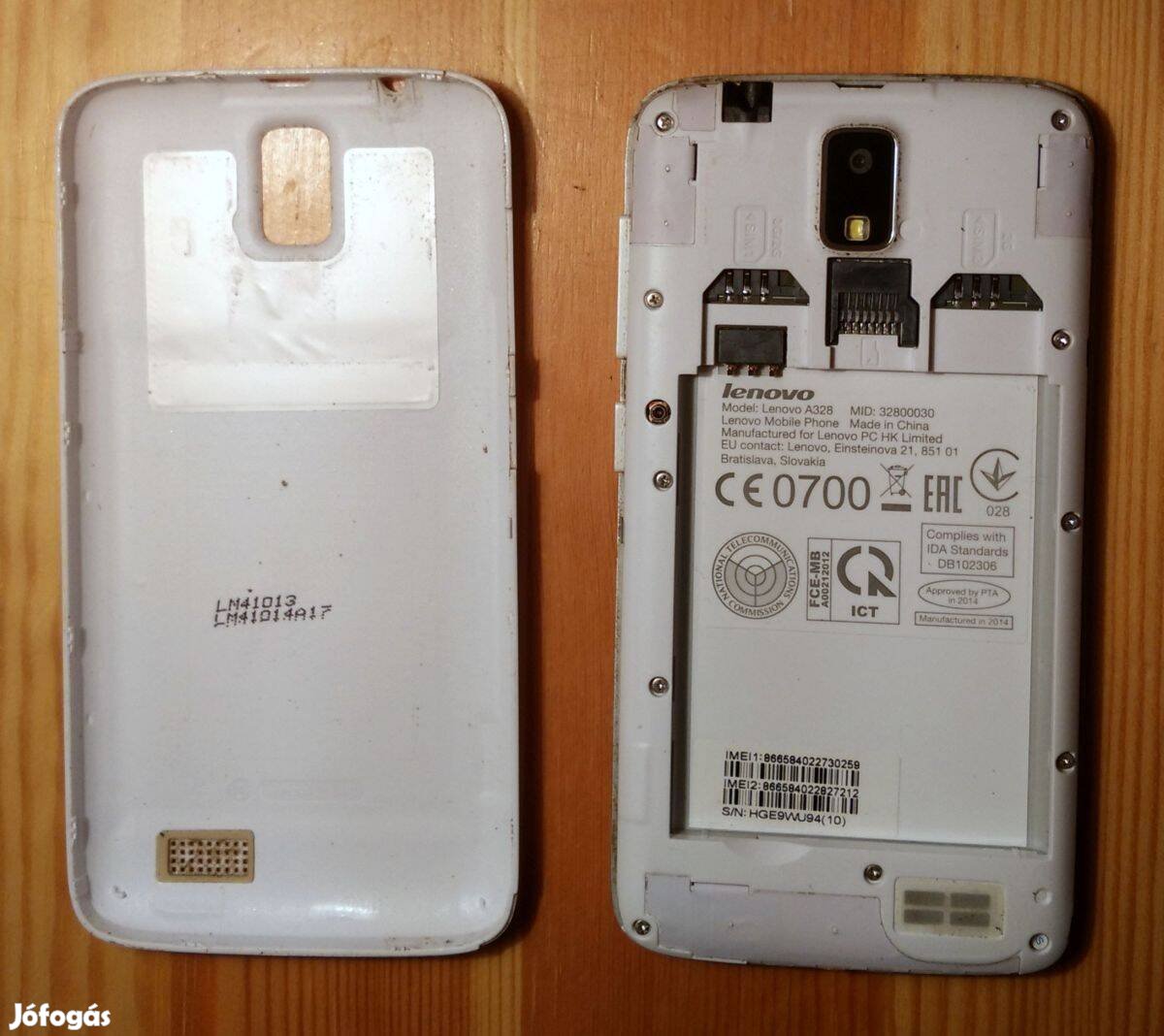 Lenovo A328 (2014) sérült, hiányos, hibás