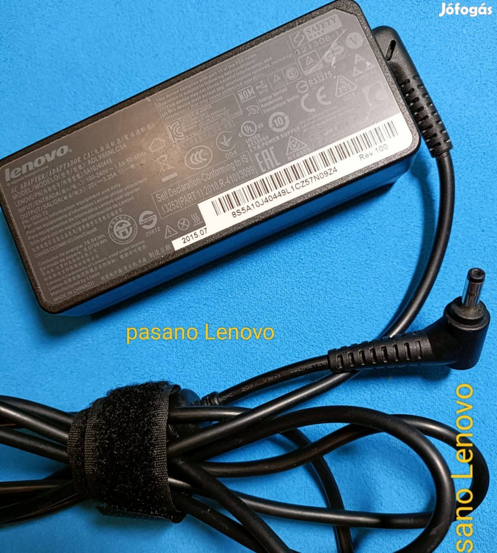 Lenovo AC Adapter 65w 240v Charger Power
