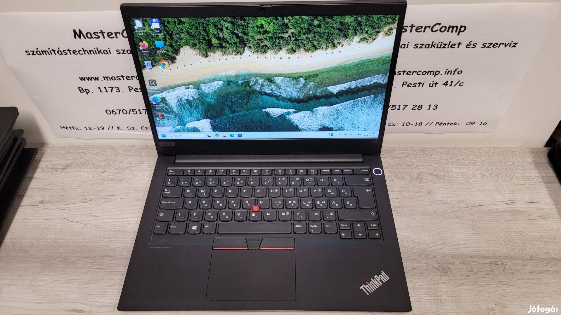 Lenovo E14 G1 i3-10110U i3-10110u 8Gb 256Gb Nvme Garanciával, számláva