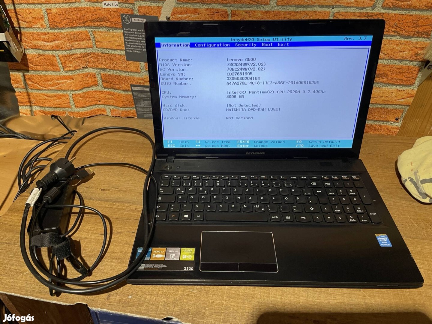 Lenovo G500 laptop