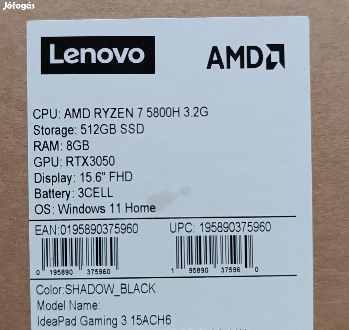 Lenovo Gaming 8 magos CPU