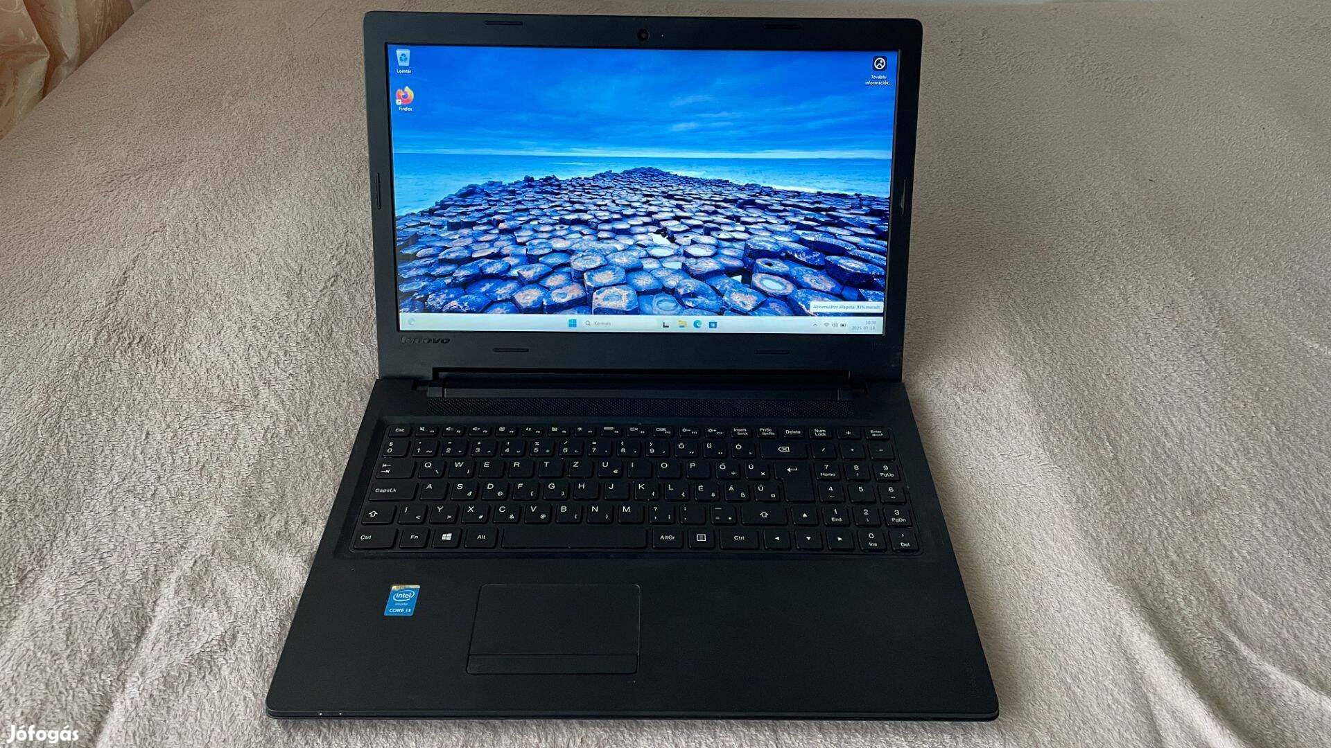 Lenovo Ideapad 100 15,6" laptop, i3 5.gen 4gb/240gb ssd
