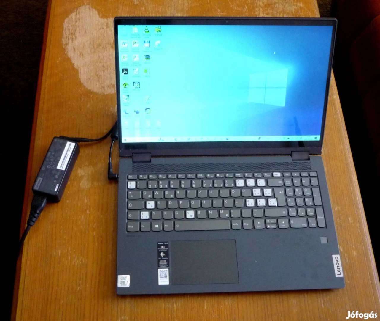 Lenovo Ideapad Flex 5 (i7-1065G7-16GB-512GB SSD) sérült, de működik