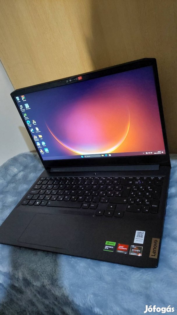 Lenovo Ideapad Gaming 3 1.5év gari, 4GB Rtx 16GB RAM