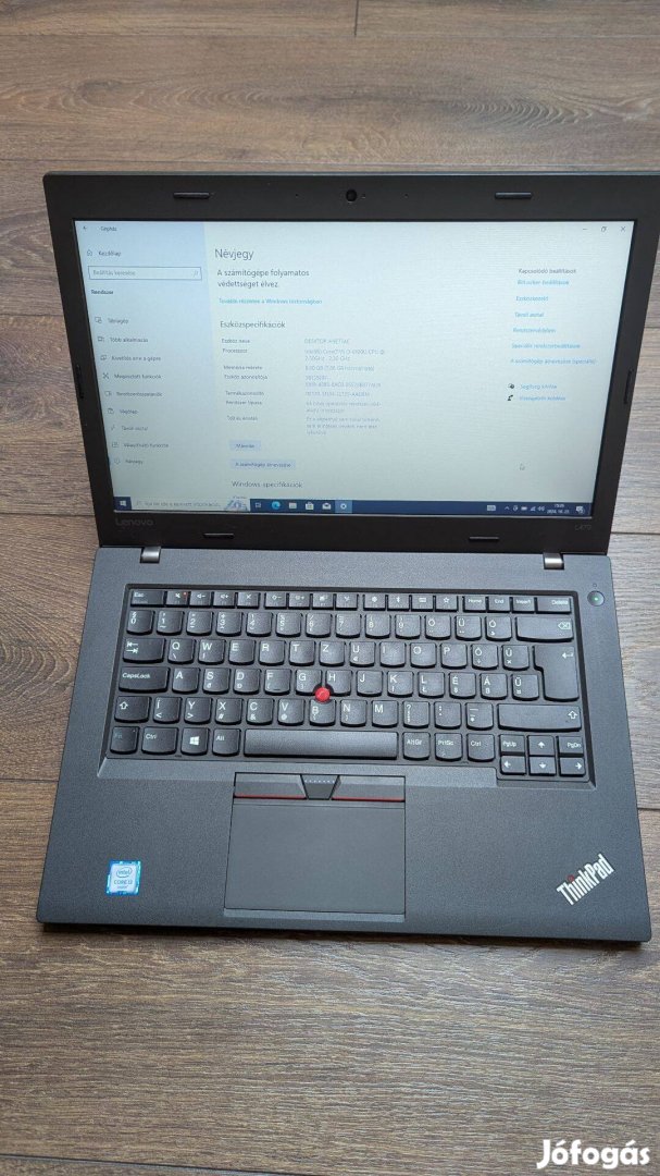 Lenovo L470 + dokkoló + notebook táska