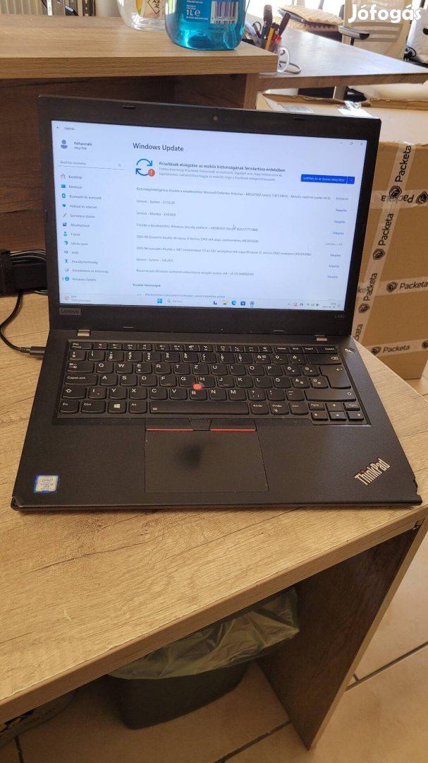 Lenovo L490 i5-8365, 8gb ram, 256Gb Nvme, számla garancia
