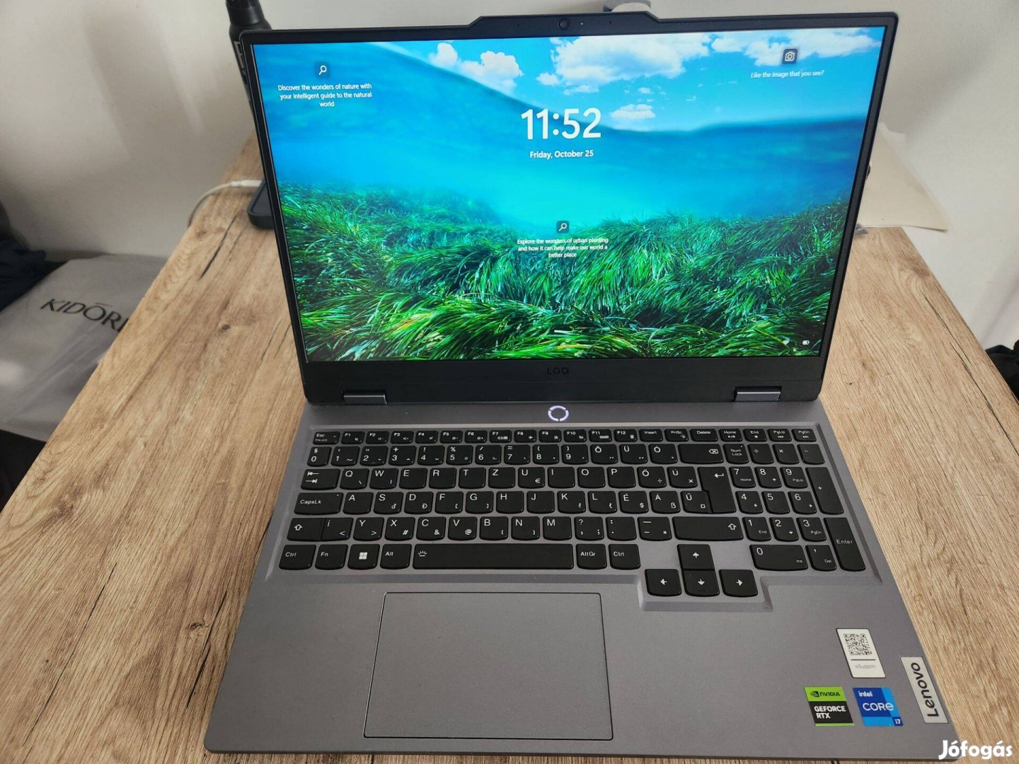 Lenovo LOQ Laptop 15Irx9 i7 Tökéletes állapotú, garanciával