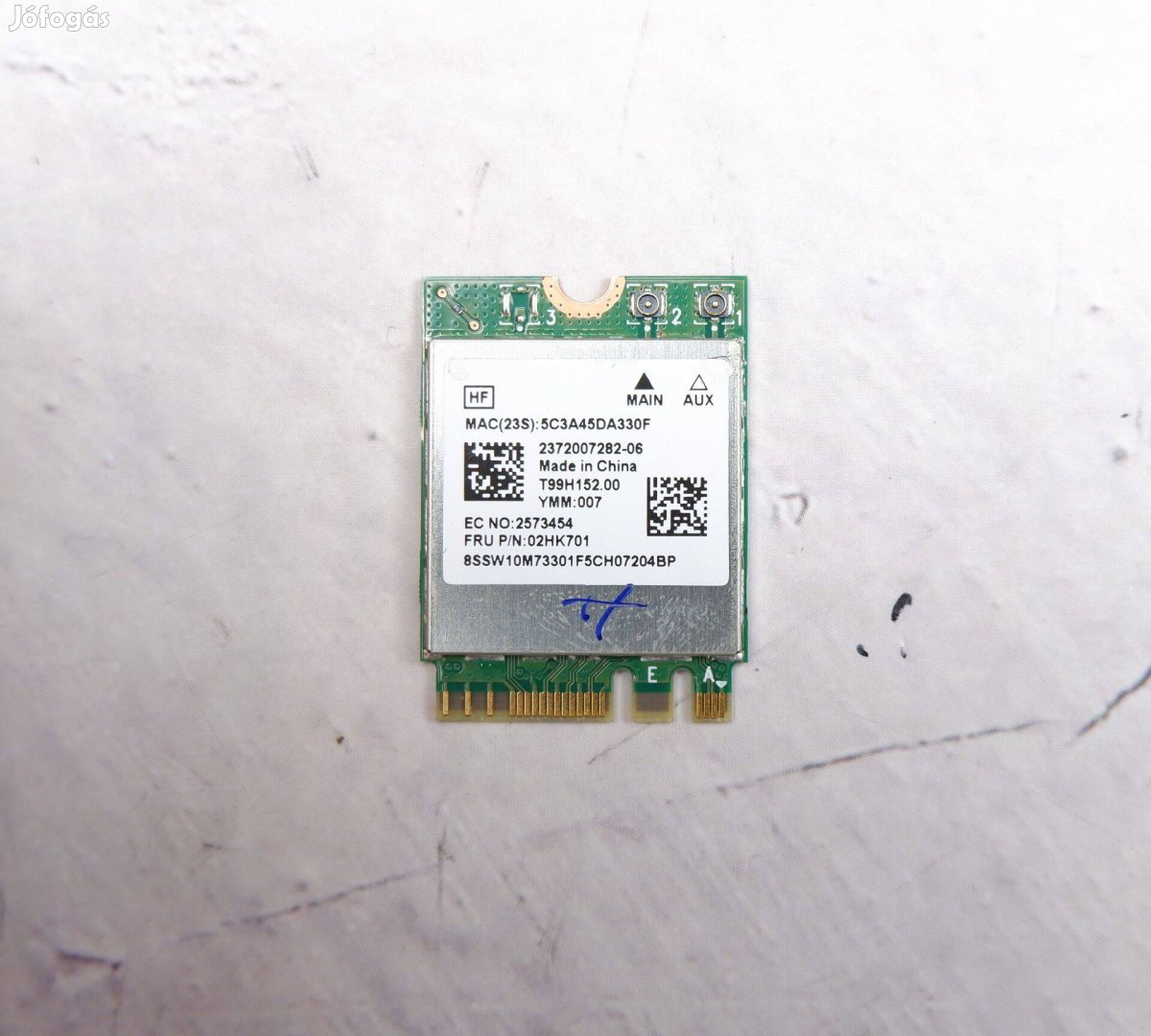 Lenovo Relatek Dual Band Wifi kártya + Bluetooth 5.0 RTL8822CE T99H152