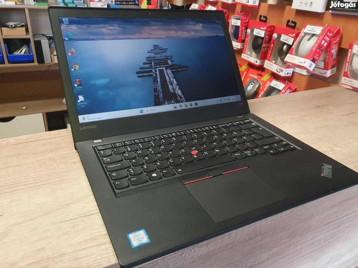Lenovo T470 Core i5 Dulpa akku Szép állapot Garanciával