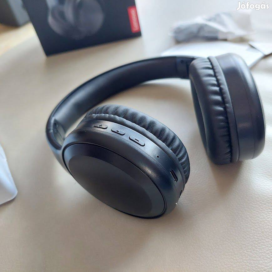 Lenovo TH30 Bluetooth 5.3 fejhallgató ANC zajszűrővel - Fekete (Új)