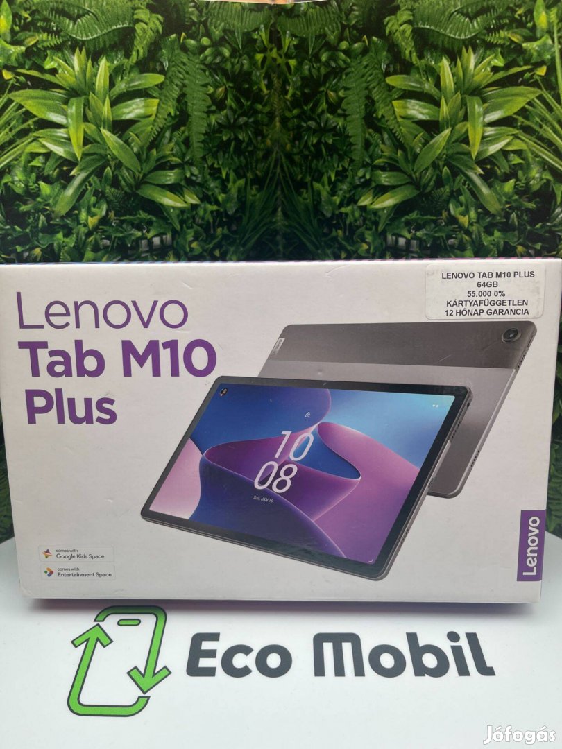 Lenovo Tab M10 Plus, független, 12 hónap garancia, bővíthető
