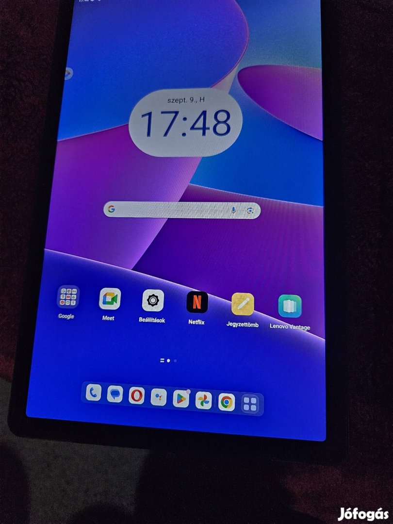 Lenovo Tab M10 Plus újszerű,sérülés mentes 