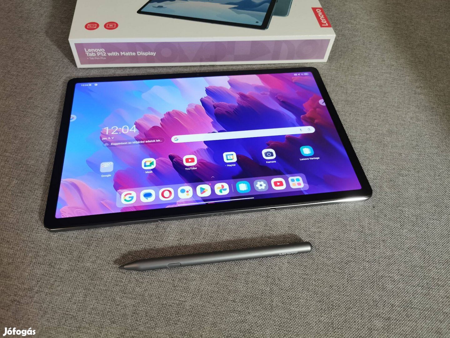 Lenovo Tab P12-8GB/128GB+ aktív Lenovo toll-Garanciális!!