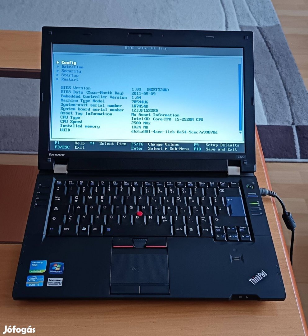 Lenovo Thinkpad L420 laptop i5-2520M