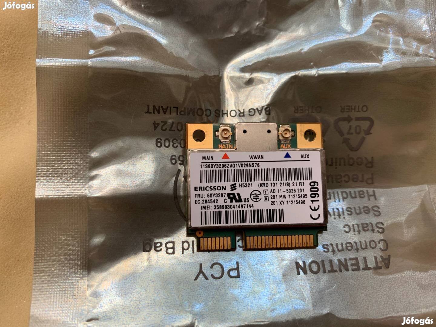 Lenovo Thinkpad L430 L530 T430 H5321GW WWAN kártya 3G modem 60Y3297