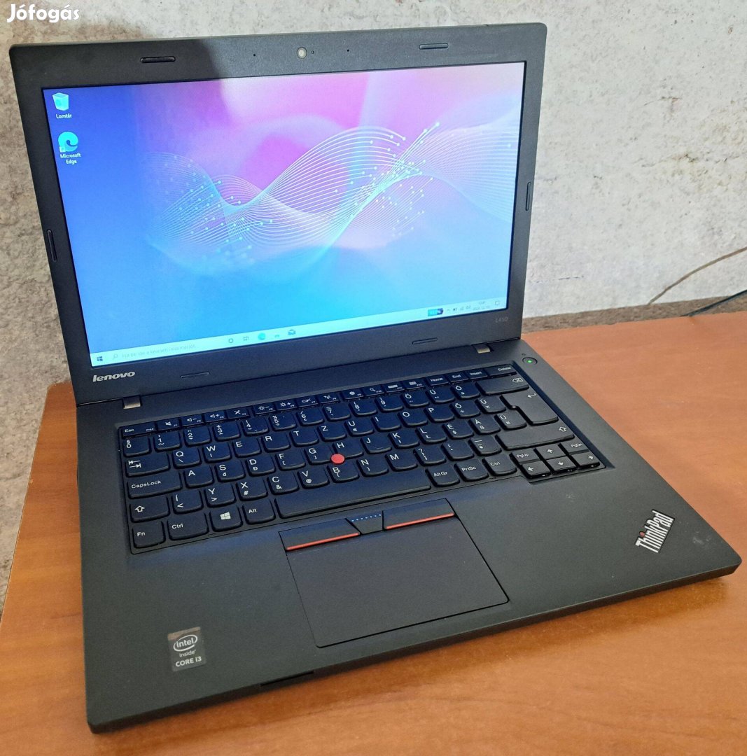 Lenovo Thinkpad L450 laptop (14/i3-G5/4GB/320HDD/Magyar)