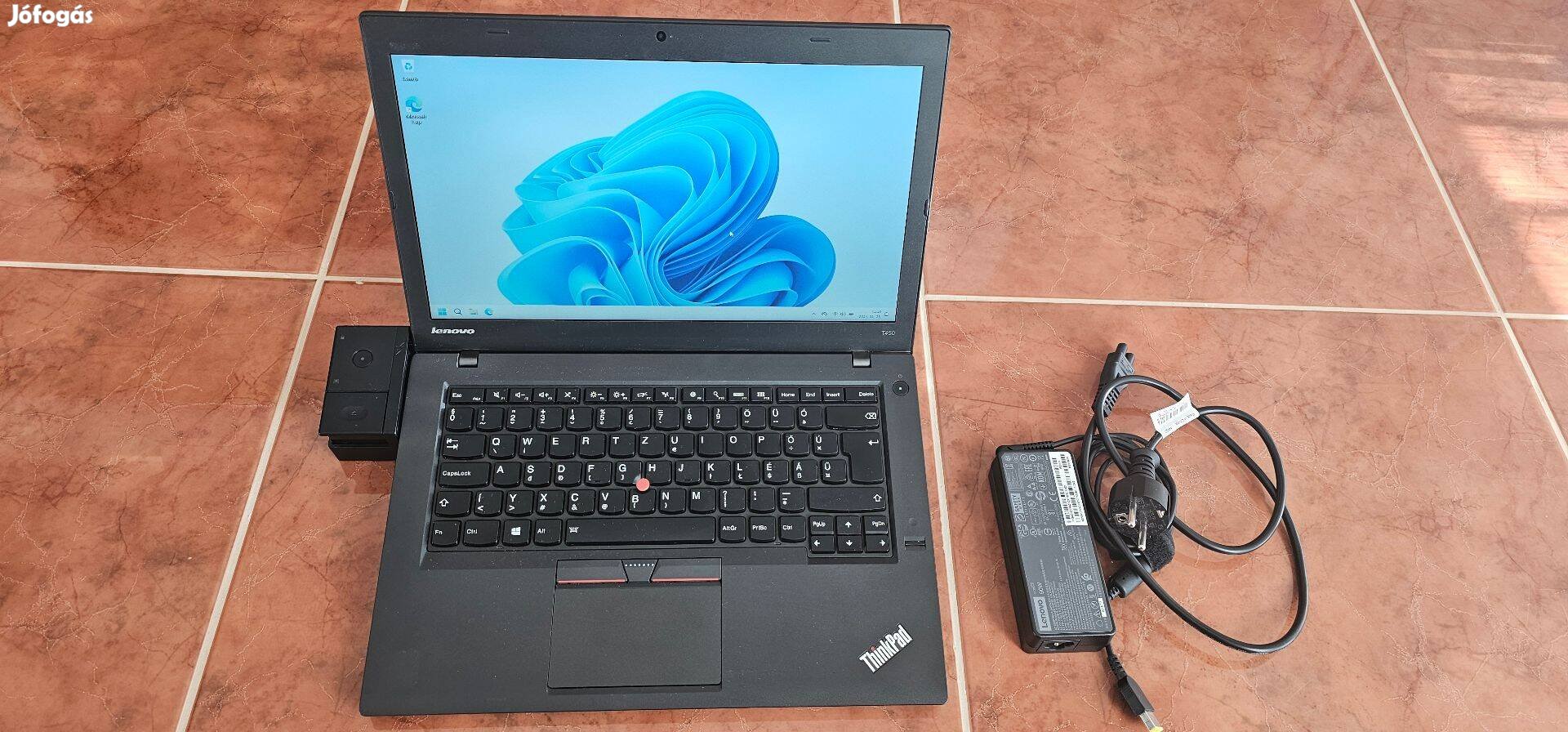 Lenovo Thinkpad T450 laptop, dokkolóval, hibátlan akkuval eladó