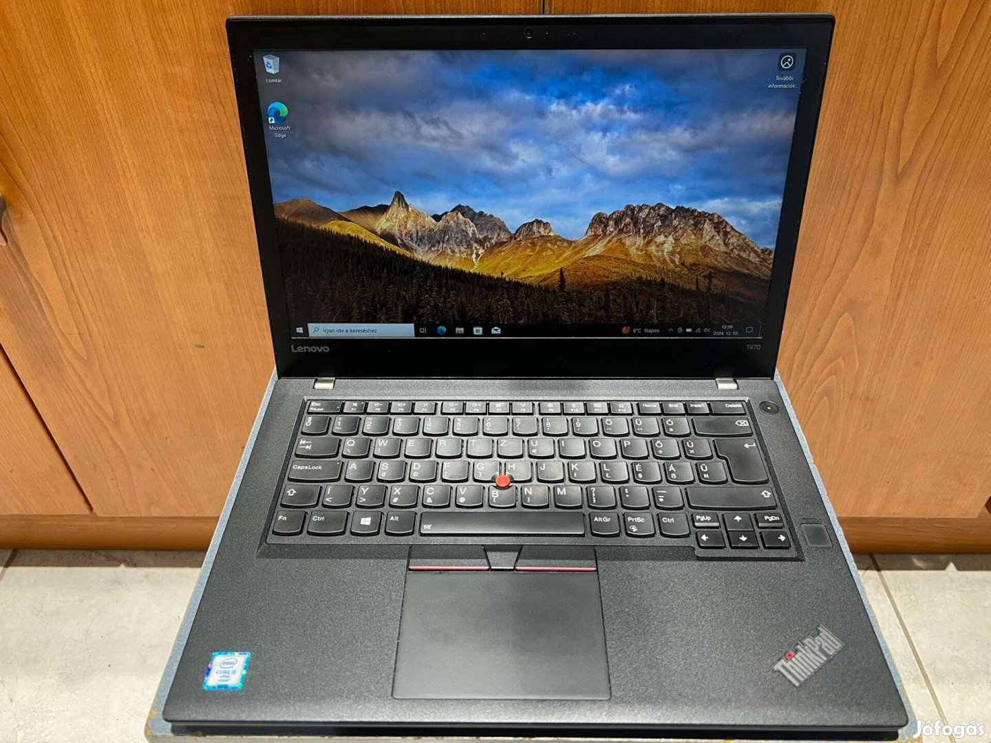 Lenovo Thinkpad T470 14.0" I5/8GB/256GB SSD Újszerű Laptop Garis !