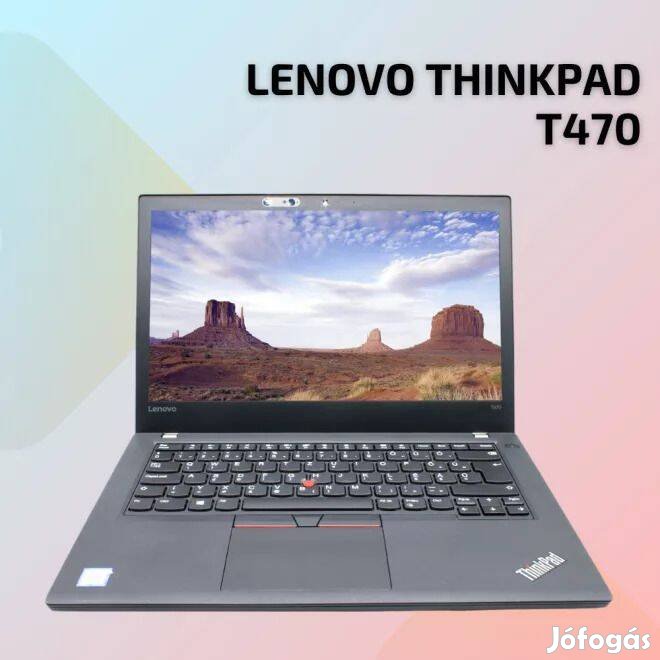 Lenovo Thinkpad T470 Notebook (i5-6300u/8GB/256 SSD)Magyar nyelvű