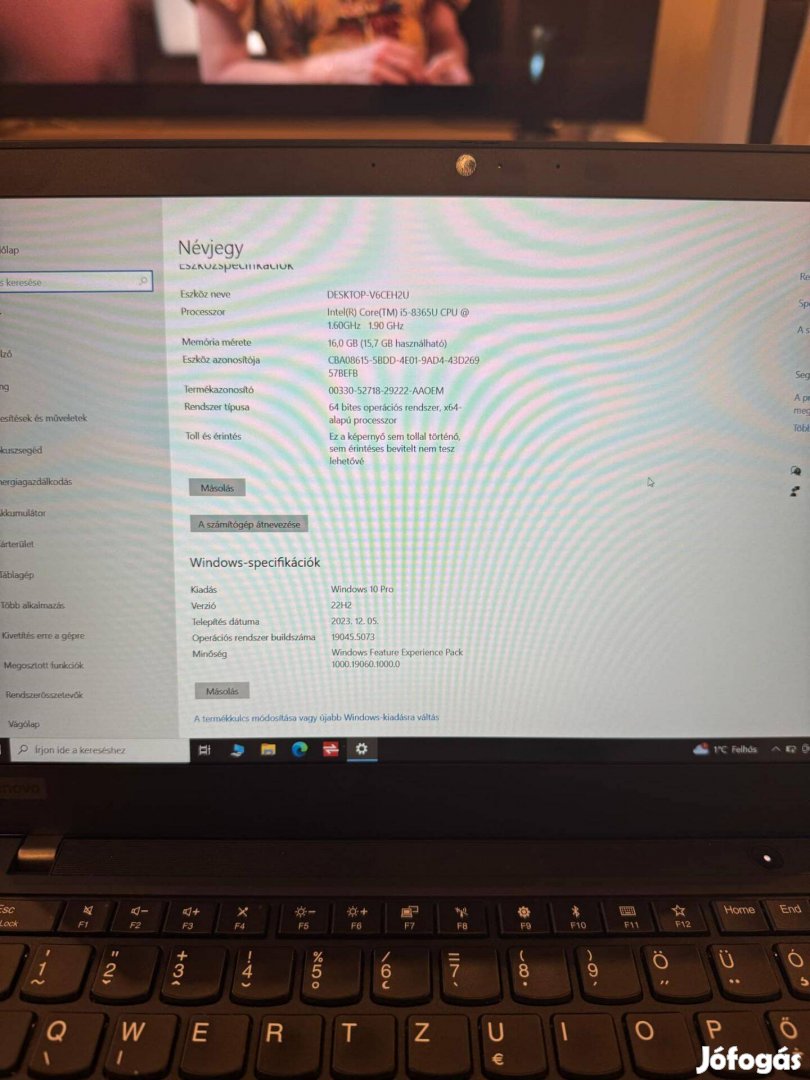 Lenovo Thinkpad T490 - i5-8365U / 16GM Ram / 256GB SSD