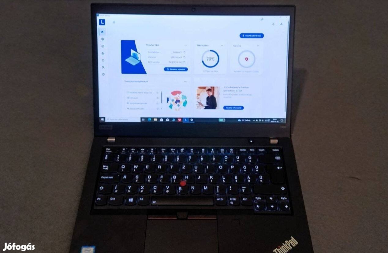 Lenovo Thinkpad T490 üzleti laptop eladó