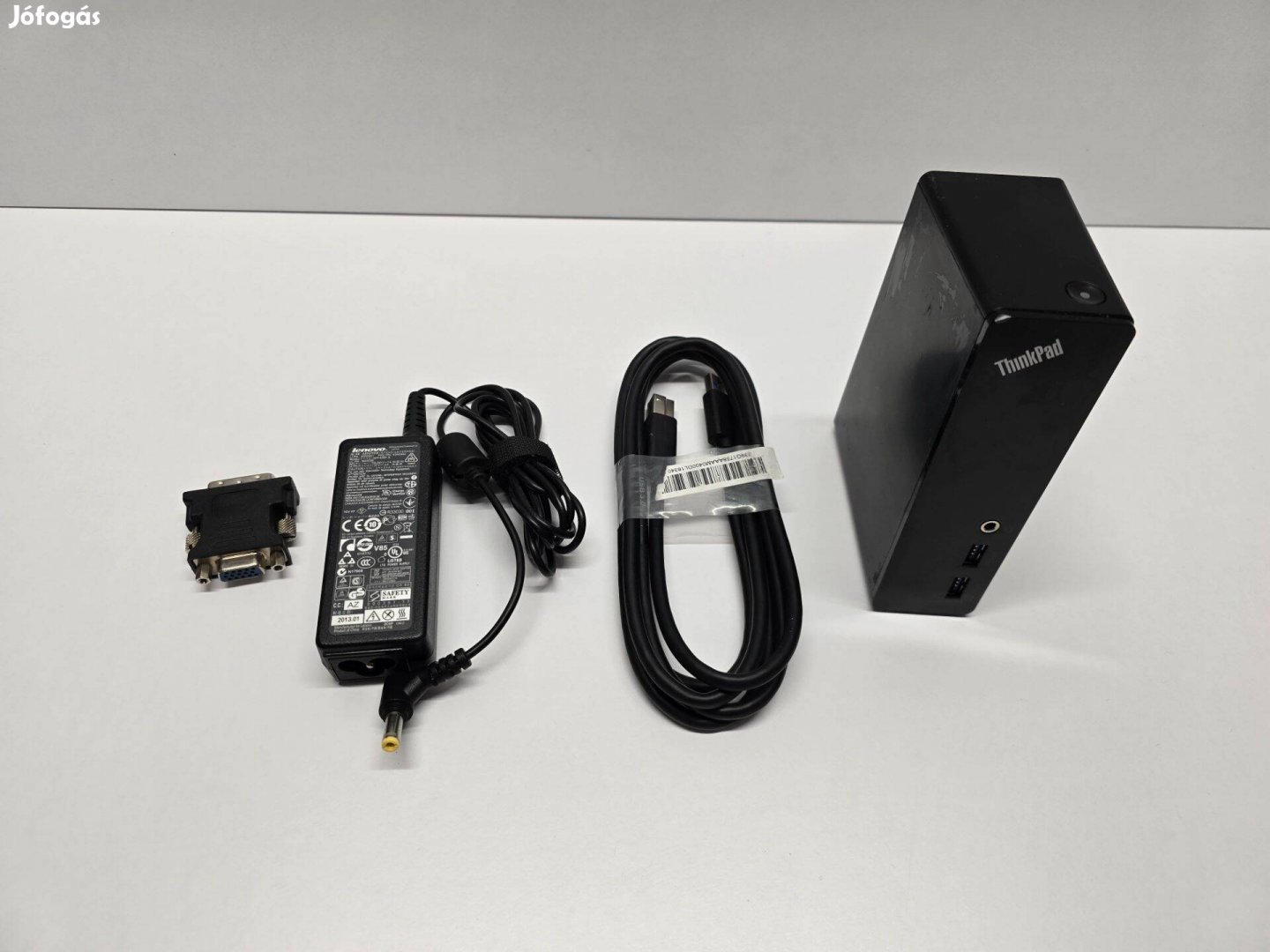 Lenovo Thinkpad USB 3.0 Dock gyári dokkoló adapter, kábelek