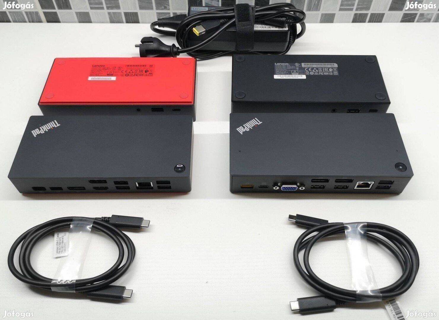 Lenovo Thinkpad USB-C dokkoló: 40A9/ 40AS/ 40AY/ 40AF/Thunderbolt 40AC