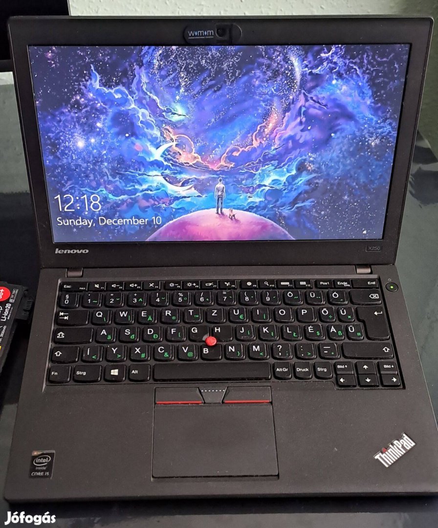 Lenovo Thinkpad X250 Ultrabook 2 akkumulátorral