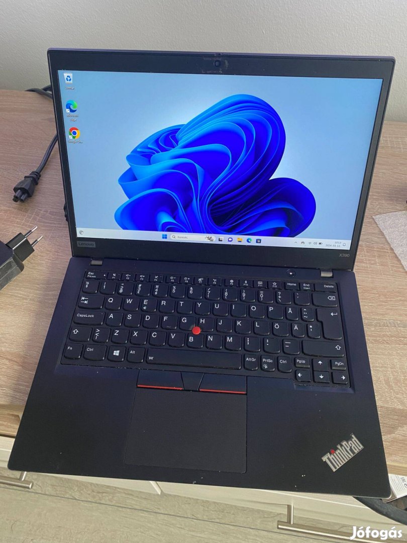 Lenovo Thinkpad X390 Laptop i5 8gb ram 256gb ssd garanciával