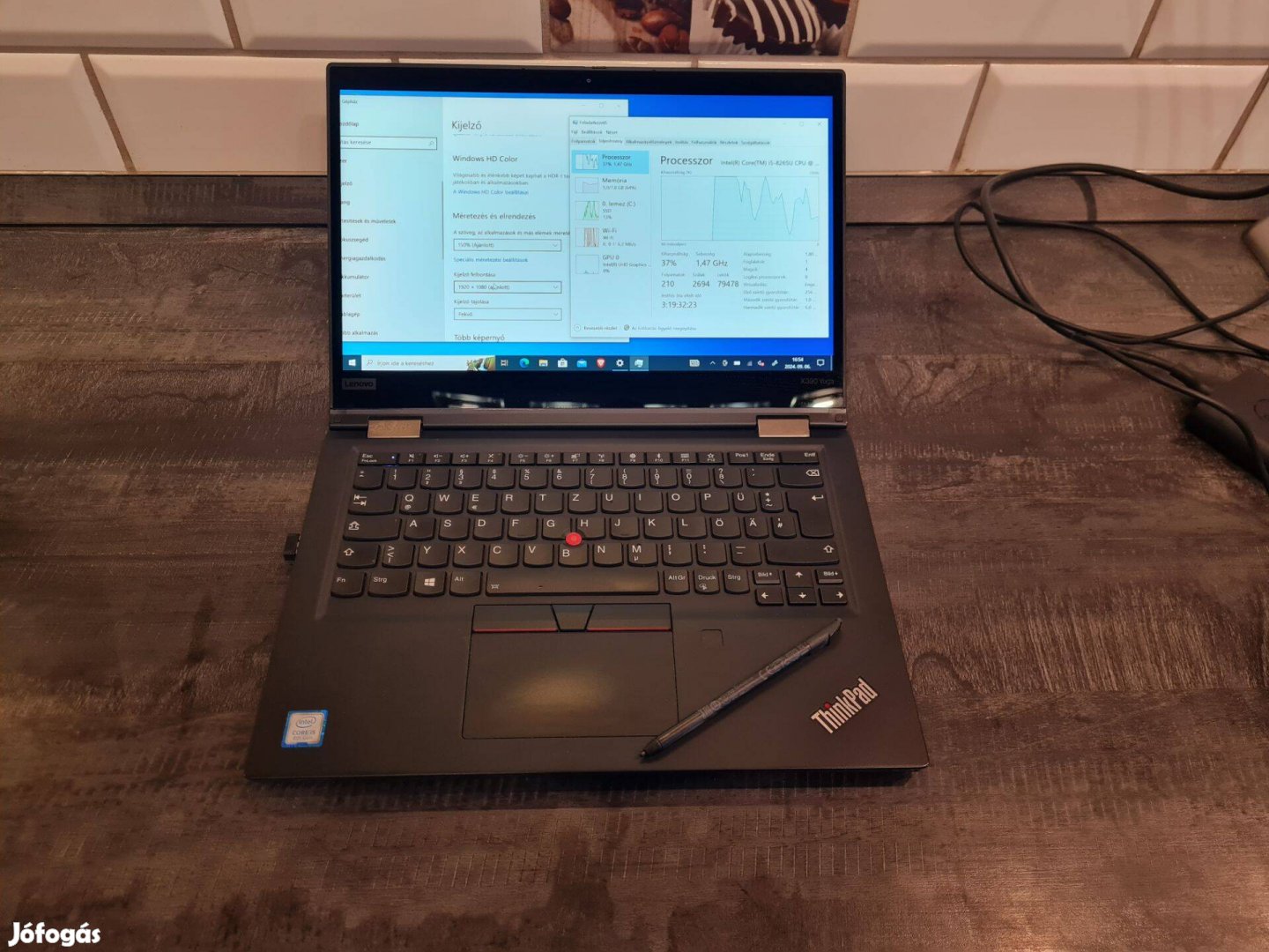 Lenovo Thinkpad i5 8.gen érintős ceruzával jó aksival eladó !