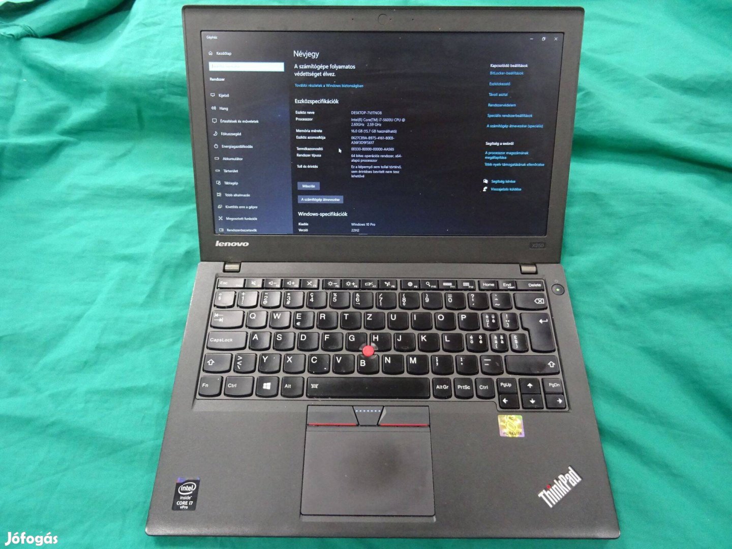 Lenovo Thinkpad i7.5.Gen Laptop