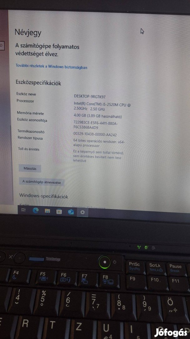 Lenovo Thinkpad x220 eladó