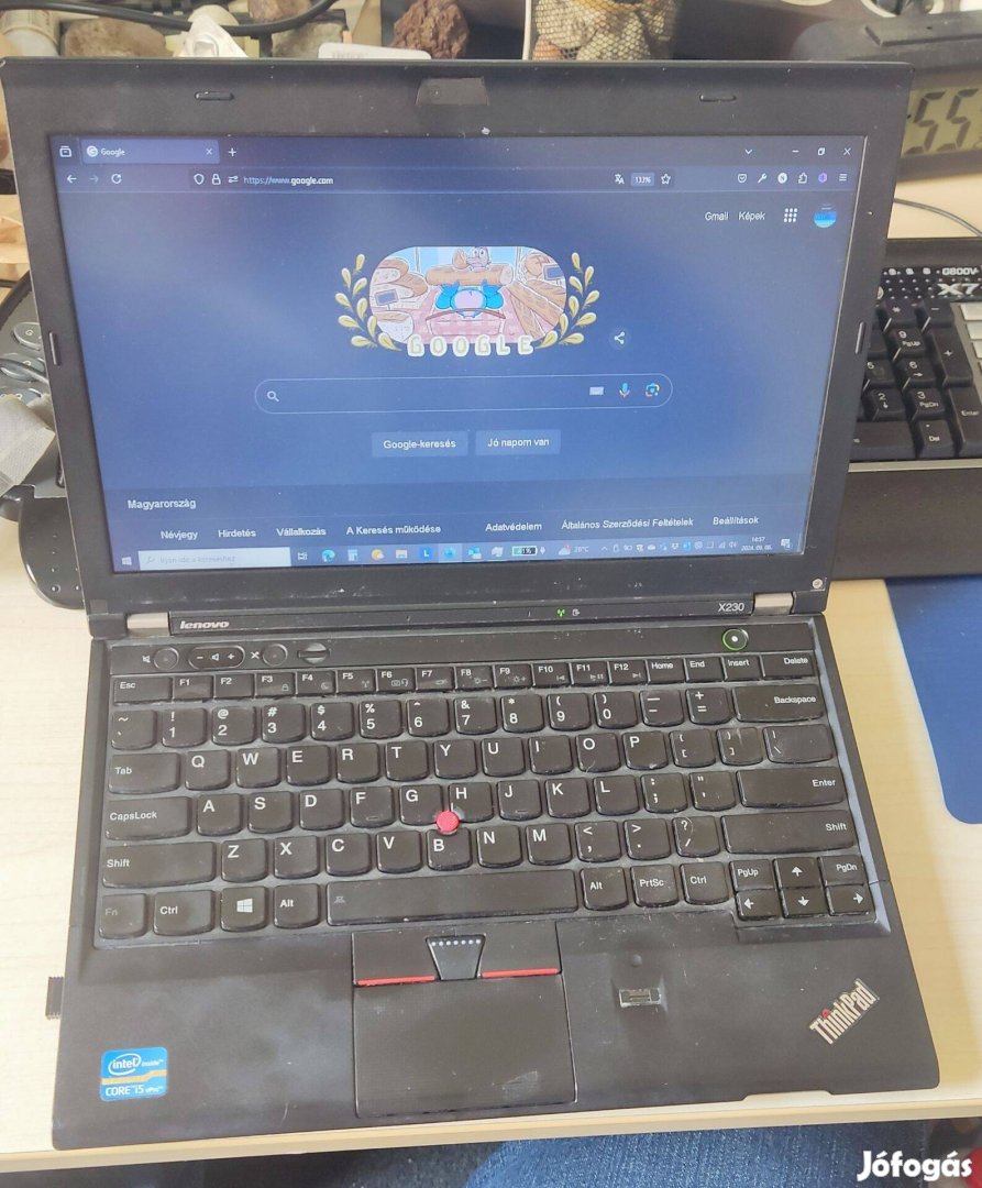 Lenovo X230 12" notebook dokkolóval i5 3th 8GB RAM 128Ssd 3 29eFT