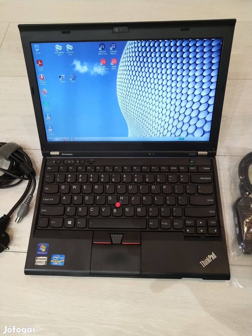 Lenovo X230 Vcds Autocom Elsawin Etka autódiagnosztika laptop notebook
