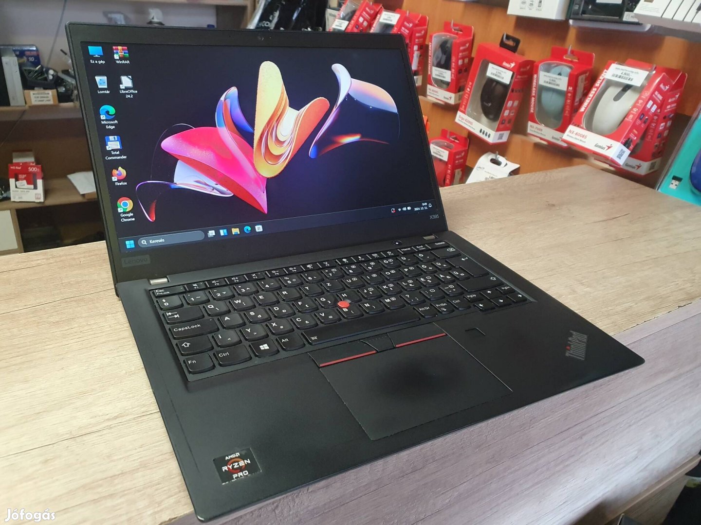 Lenovo X395 Ryzen 5 Radeon Vega Win11 Laptop Garanciával