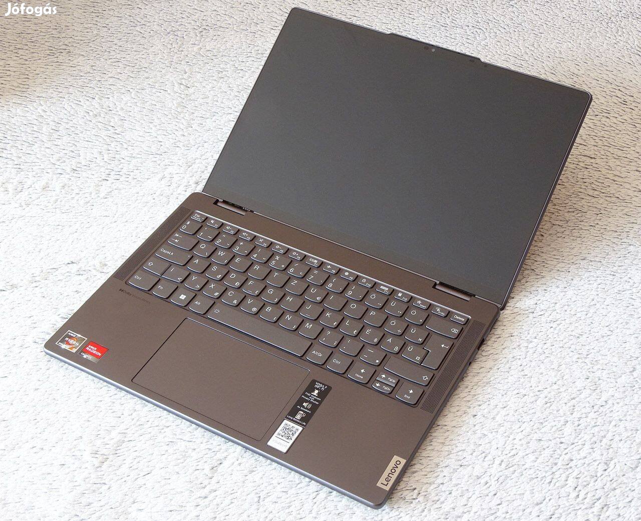 Lenovo Yoga 7, 14"-os prémium laptop-tablet, kifogástalan, garis!