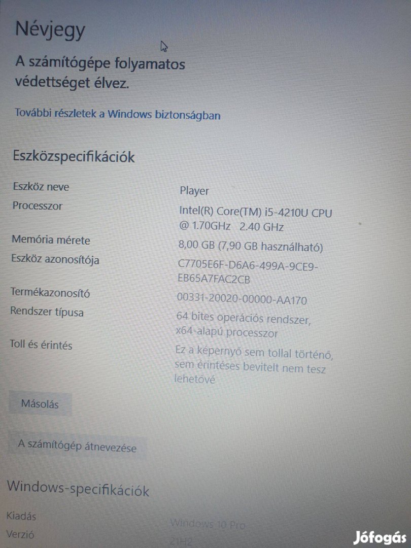 Lenovo Z50-70 laptop, 8GB RAM, Intel i5, 1T + 8GB Sshd tartozékokkal