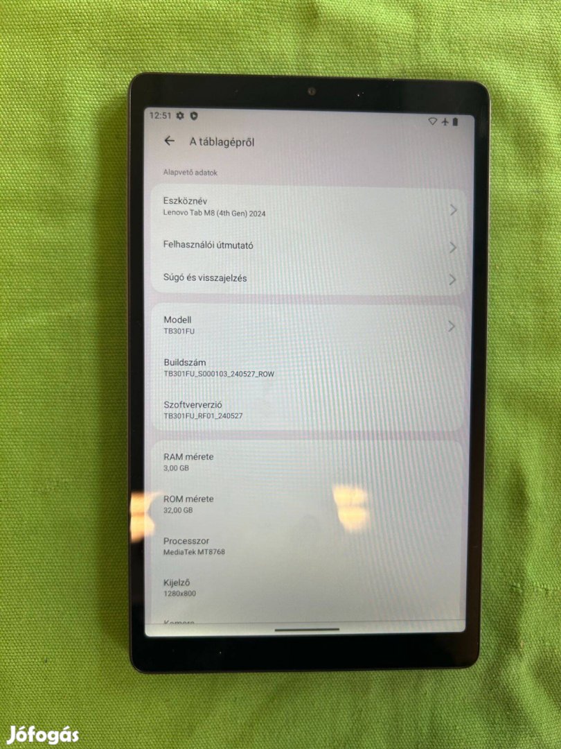 Lenovo tab M8 3/32 4TH GEN 2024 tablet