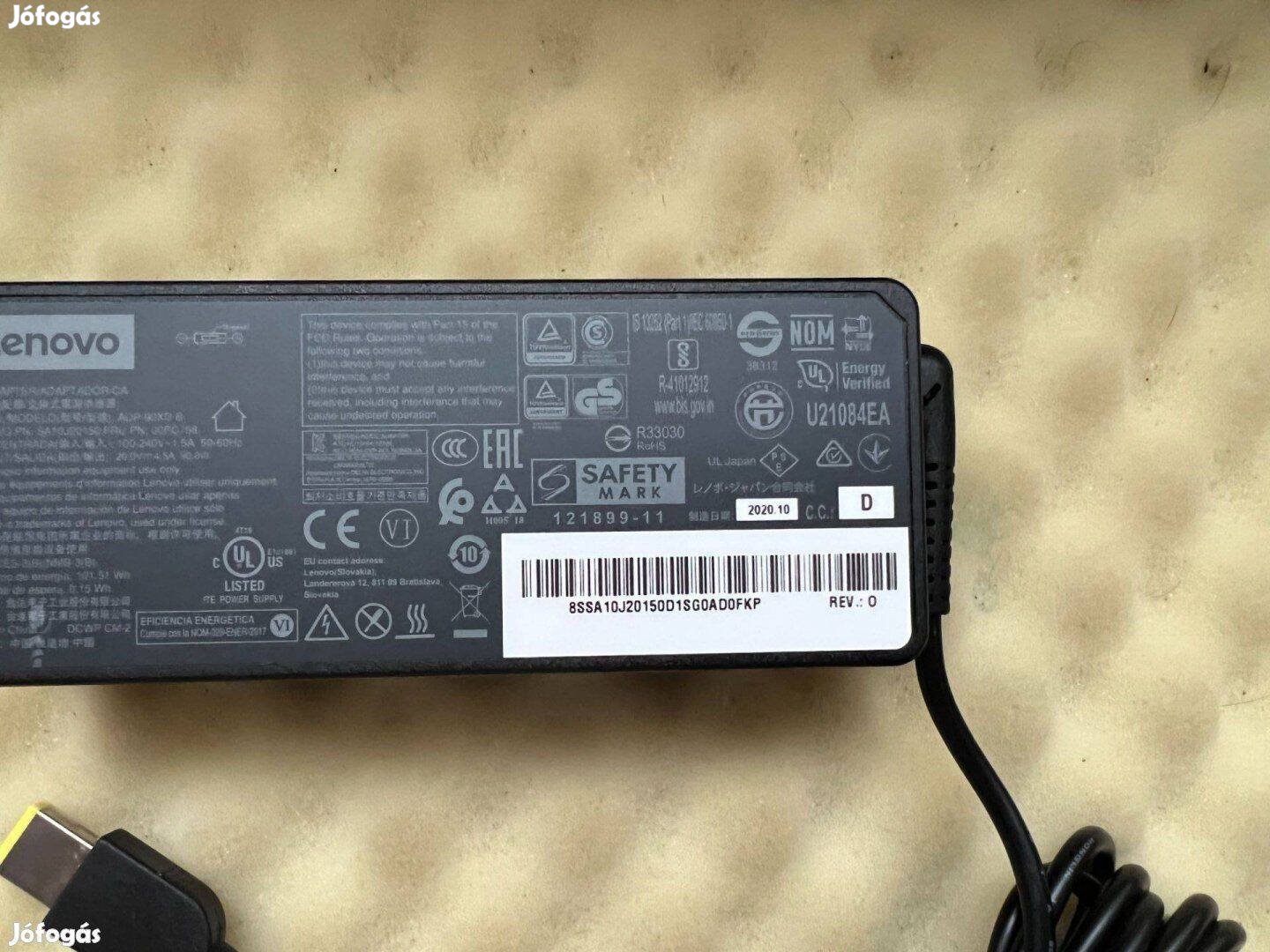 Lenovo töltő 90W kocka töltő ADP-90XD B 00PC758 20V gyári lenovo töltő