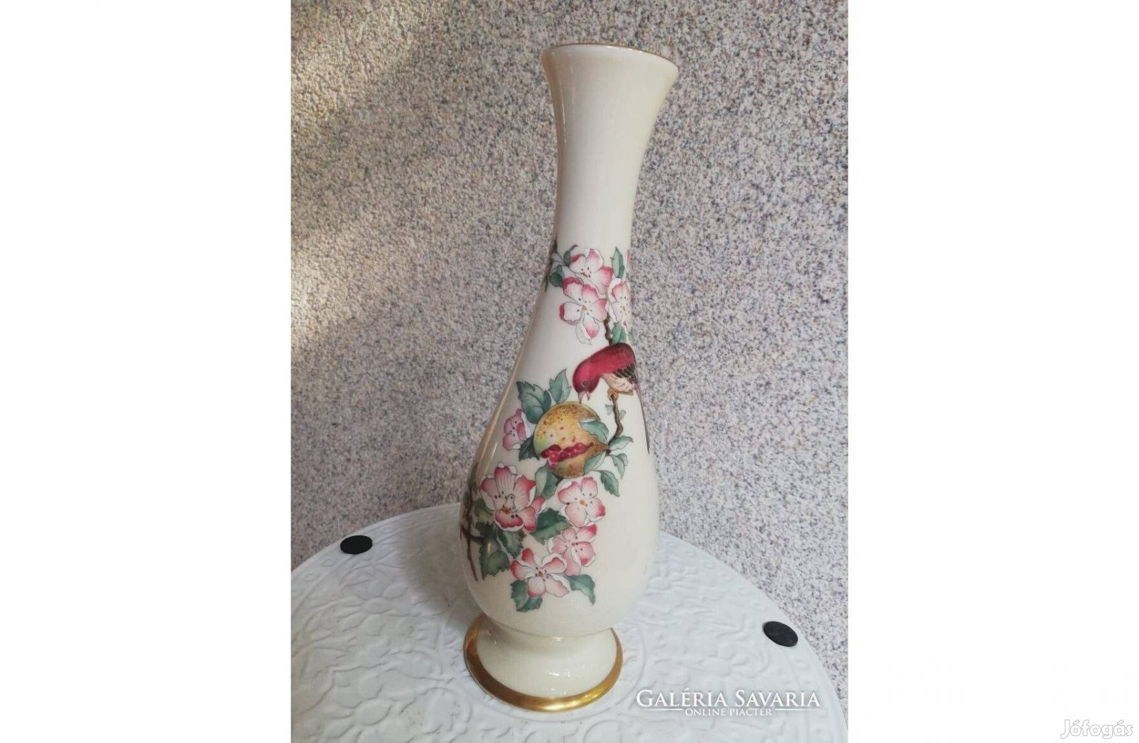 Lenox madaras porcelán váza USA