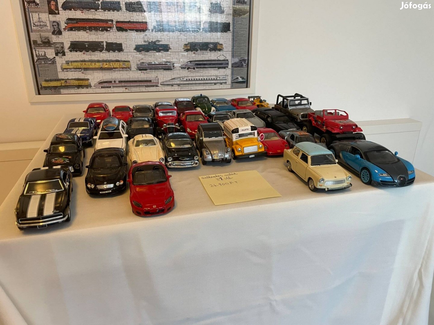 Lentkerekes autó szett