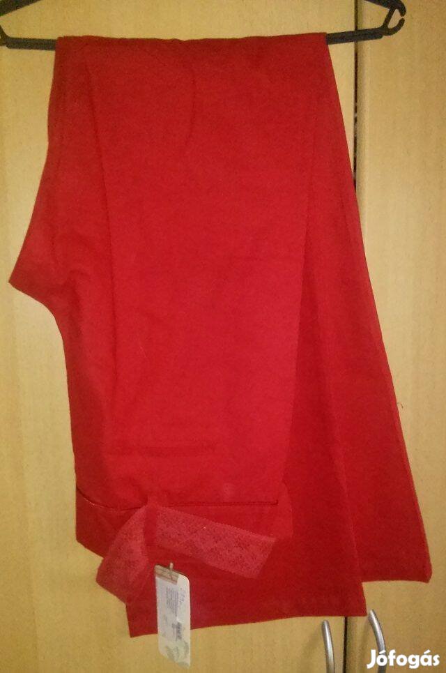 Lenvászon Nadrágok Piros, 2 Fehér, Nézz BE