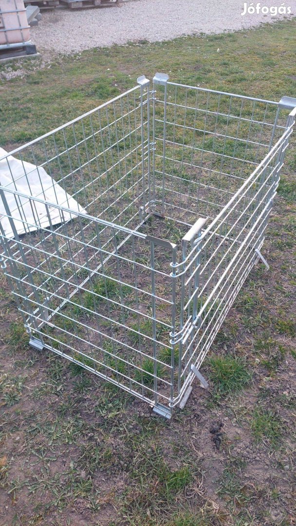 Lenyitható oldalfalú raklapmagasító. Ketrec