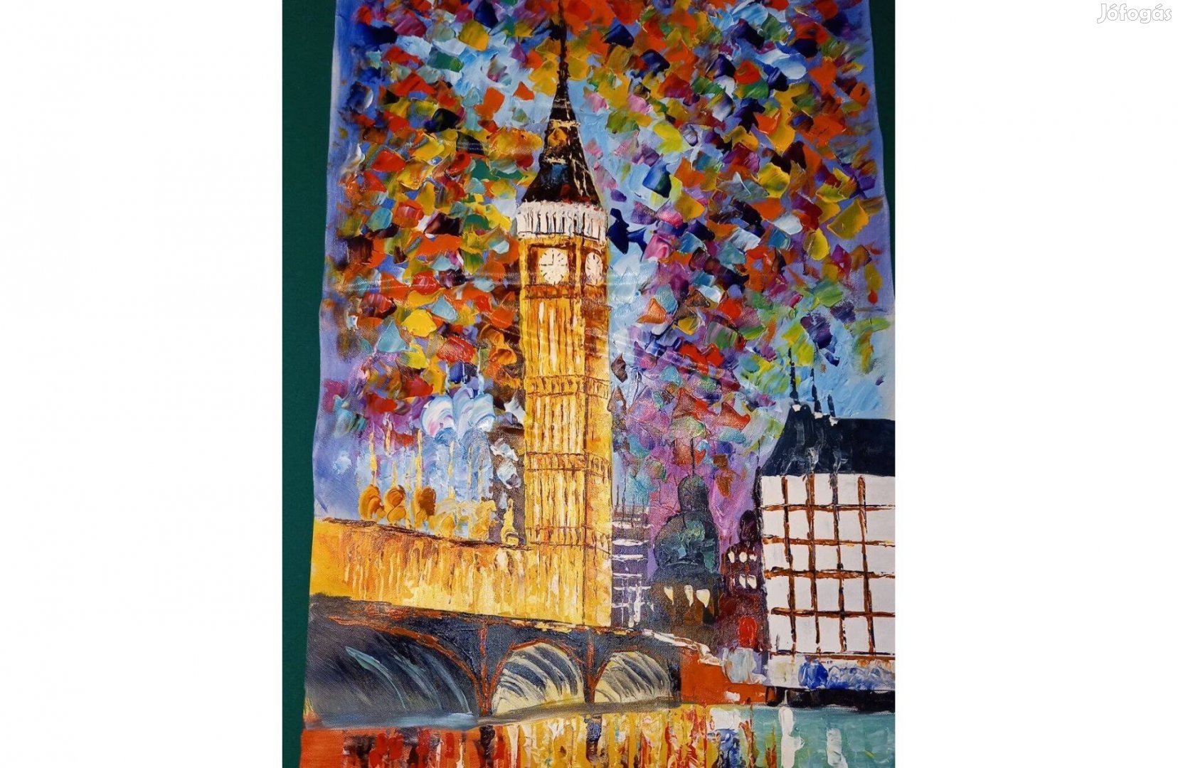 Lenyűgöző színek, London és több hangulatos festmény, Afremov stílus