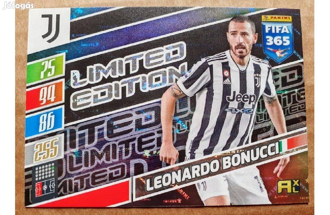 Leonardo Bonucci Juventus Limited focis kártya Panini FIFA Update 2022