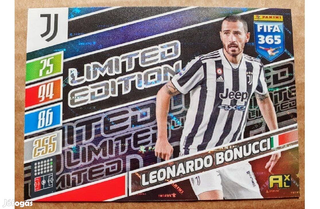 Leonardo Bonucci Juventus Limited focis kártya Panini FIFA Update 2022