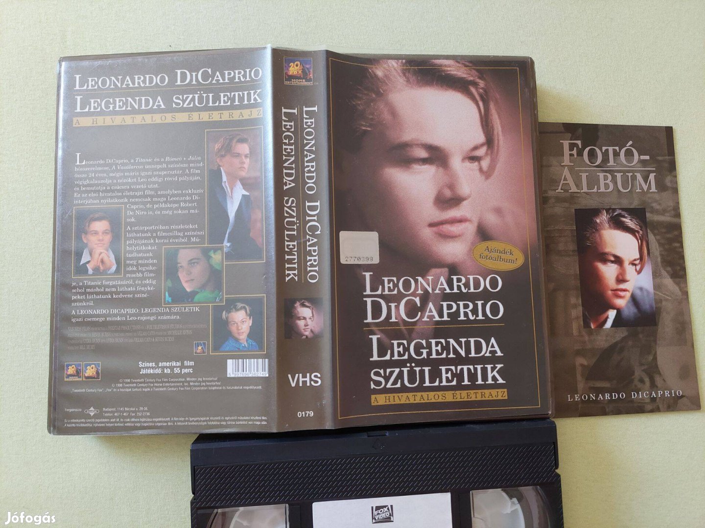 Leonardo Dicaprio Legenda születik VHS eredeti videokazetta ajándék fo