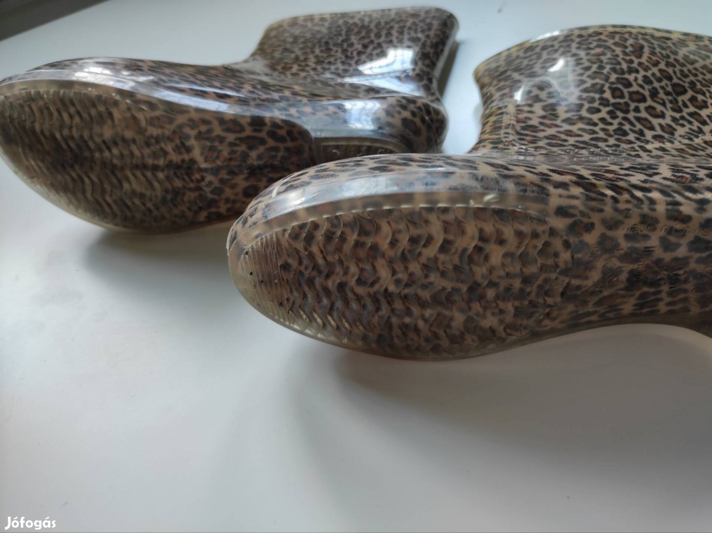 Leopárd mintás gumicsizma 
