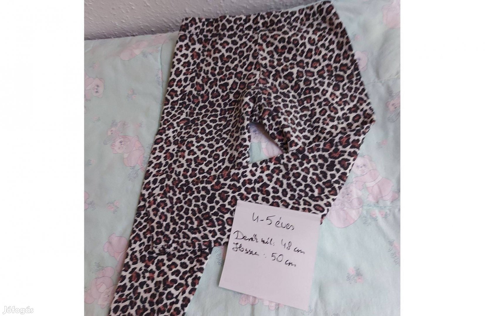 Leopárdmintás kislány leggings 3,5-4 évesnek eladó